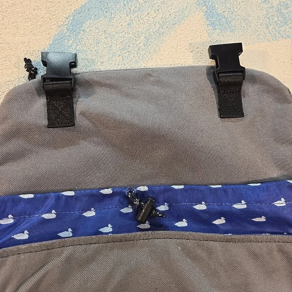 Alpine Division McKenzie Grey Roll Top Backpack 28L Portland OR Duck Print Liner